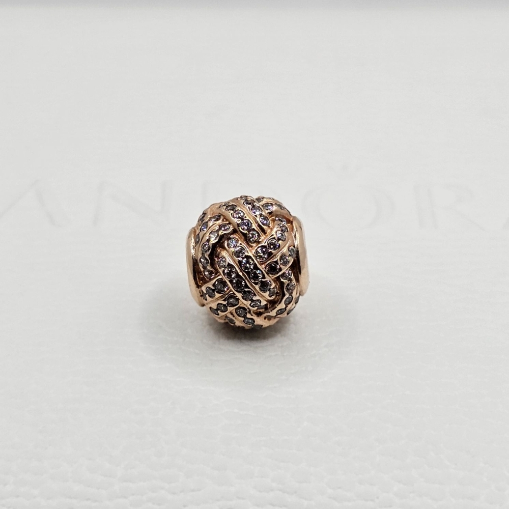 ❤️ Authentic Pandora ⭐️RETIRED⭐️ ROSE LOVE CHARM - Picture 5 of 9